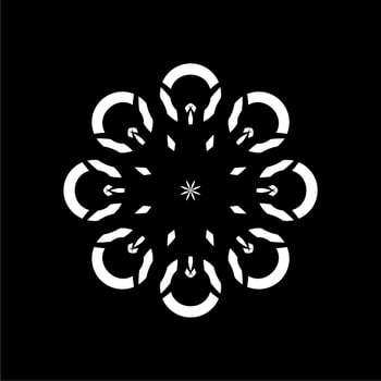 Ornamental Motive Pattern, Artistic Circle-Shaped, Modern Contemporary Mandala, for Decoration, Background, Decoration or Graphic Design Element. Vector Illustration