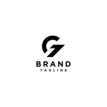 Simple logo of letter G and number 7 in one symbol. Simple Minimalist G7 Icon Logo Design. vector