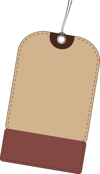 Illustration of blank tag or label. vector