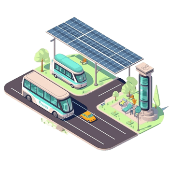 Solar cell vehicle parking roof ev vehicle charging station. png