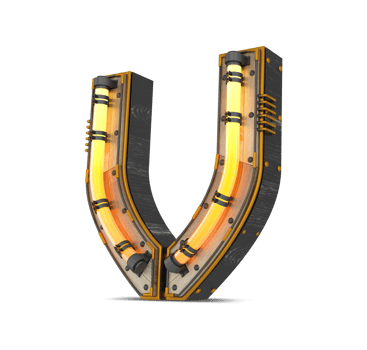 3D wooden alphabet with neon light effect, 3d rendering png