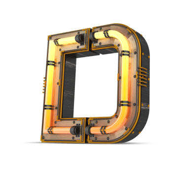 3D wooden alphabet with neon light effect, 3d rendering png