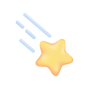 3D weather forecast icon Rainbow meteor Natural phenomenon in the night sky 3D illustration png