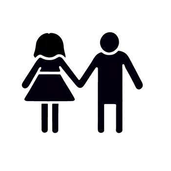 AI-Generative, A person holding hands with another person. png