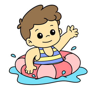 Child Swimming Summer Activity Little Boy png