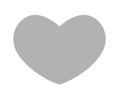 Gray heart sign isolated on transparent background. Valentines day icon. Hand drawn heart shape. World heart day concept. Love icon. PNG illustration
