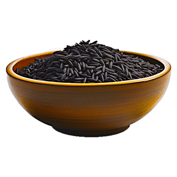 Black rice seeds png
