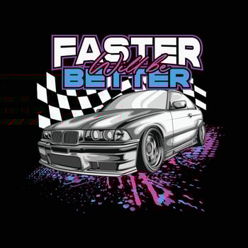 FASTER DRIFT LOGO vector