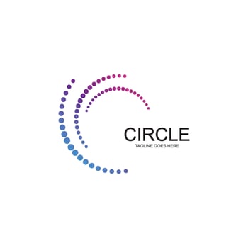 circle logo template vector