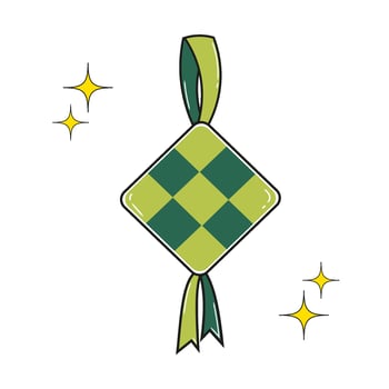 ketupat illustration vector rice cake