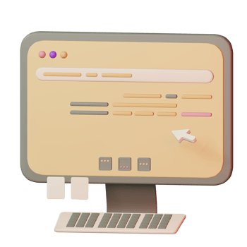 computer icon ilustration 3d rendering png