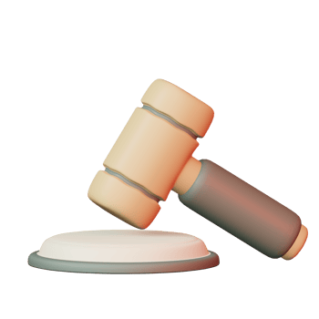 3d hammer icon justice png
