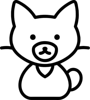 cat animal cartoon vector