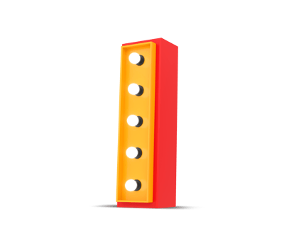 3d alphabet Broadway style with light bulb, 3d rendering png