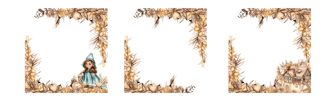 Watercolor hand drawn autumn square frame with sea buckthorn . png