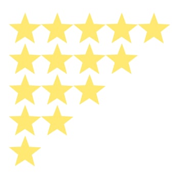 rating stars on white background vector