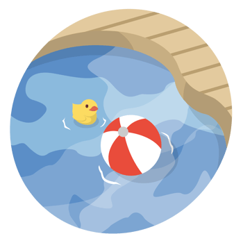 Pool Scenery Illustrations png
