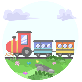 Train Scenery Illustrations png