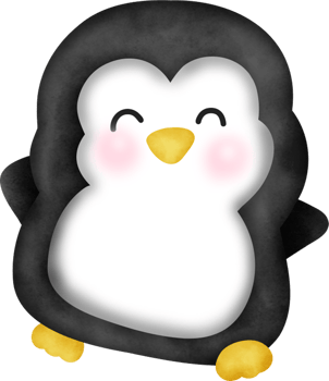 Watercolor christmas  penguin. png