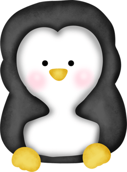 Watercolor christmas  penguin. png