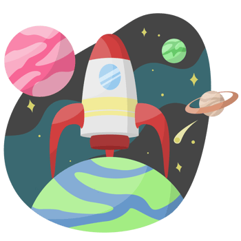 Space Scenery Scenery Illustration png