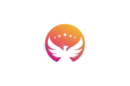 Phoenix logo design vector with modern creative concept