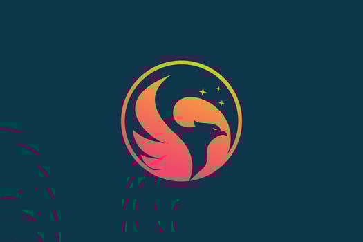 Phoenix logo design vector with modern creative concept