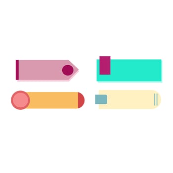 Set Of Infographic Label Element vector