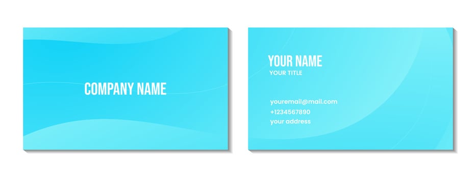 abstract blue sky business card background for business vector