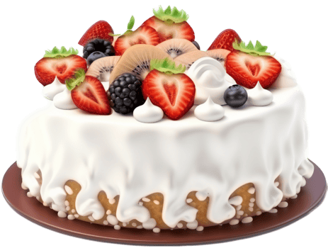 Birthday cake with . png