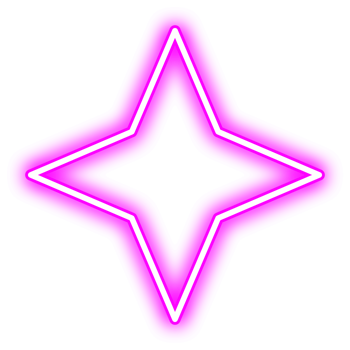Ninja Glowing Neon Pink Star png