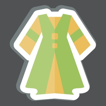 Sticker Dress. related to Celtic symbol. simple design editable. simple illustration vector