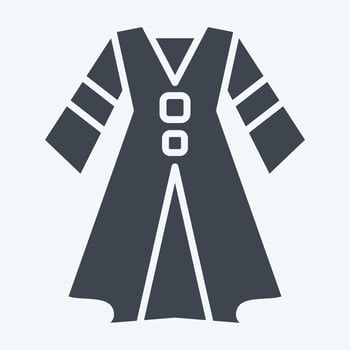 Icon Dress. related to Celtic symbol. glyph style. simple design editable. simple illustration vector