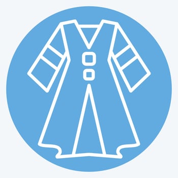 Icon Dress. related to Celtic symbol. blue eyes style. simple design editable. simple illustration vector