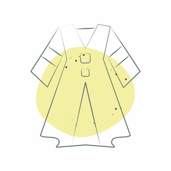 Icon Dress. related to Celtic symbol. Color Spot Style. simple design editable. simple illustration vector