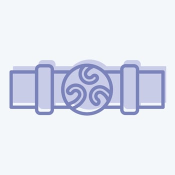Icon Belt. related to Celtic symbol. two tone style. simple design editable. simple illustration vector