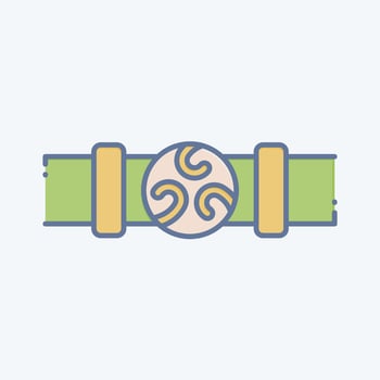Icon Belt. related to Celtic symbol. doodle style. simple design editable. simple illustration vector