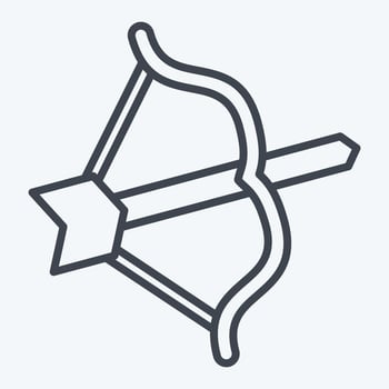 Icon Archery. related to Celtic symbol. line style. simple design editable. simple illustration vector