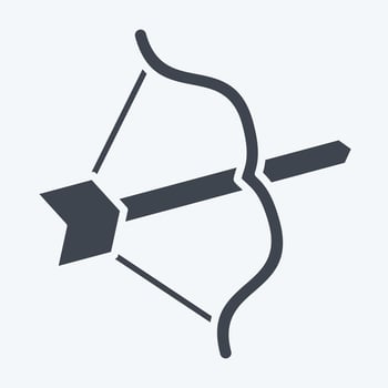 Icon Archery. related to Celtic symbol. glyph style. simple design editable. simple illustration vector