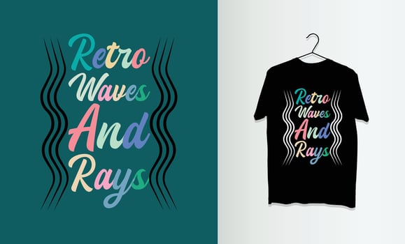 t shirt summer typography , lettering design for merch vector