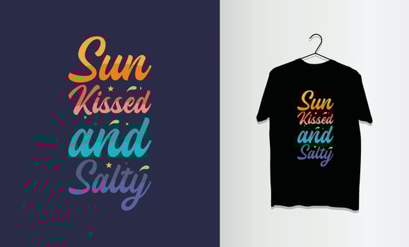t shirt summer typography , lettering design for merch vector