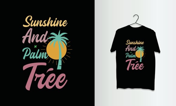 summer retro vintage t shirt design vector