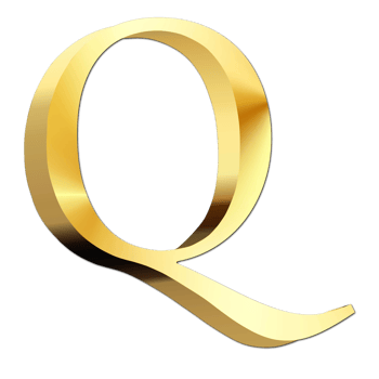 golden letter q png