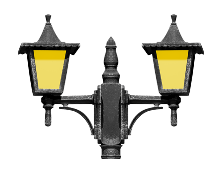 Mock up vintage lamp png