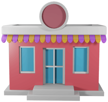 3D illustration render building layout pavilion or city office png