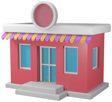 3D illustration render building layout pavilion or city office png