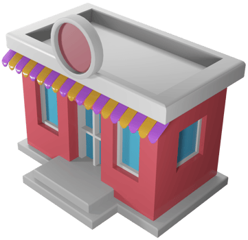 3D illustration render building layout pavilion or city office png