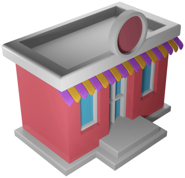 3D illustration render building layout pavilion or city office png