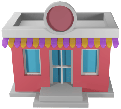 3D illustration render building layout pavilion or city office png