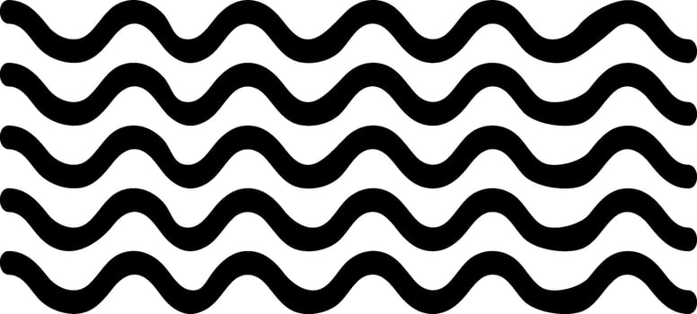 Flat illustration of waves. vector